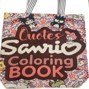 Sanrio Kuromi canvas bag 14”x17”, New in Bagi